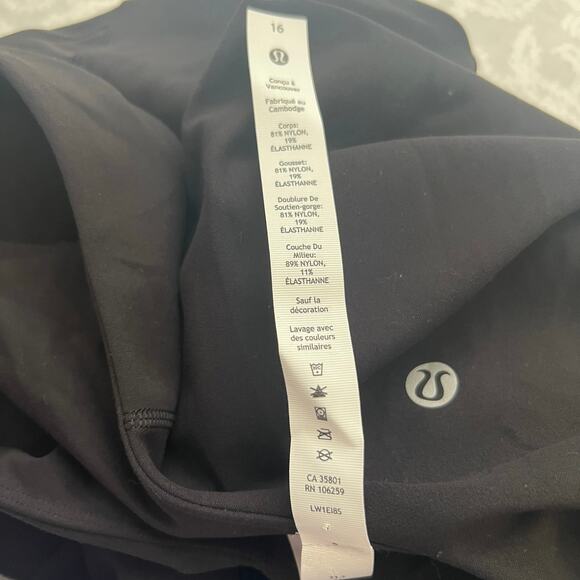 Lululemon Align 6” Black Bodysuit Size 16 - Picture 6 of 8